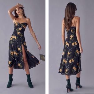 Reformation Juliette Midi Dress in Petit Jardin (Perfect Condition with Tags)